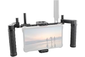 CAMVATE Monitorkäfig des Directors mit Wireless-Empfängern und V-Lock-Batterie-Montageplatte