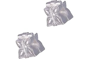 RKC DIVINE DESIGN BY RKC JEWELZ LONDON 2-6 Pc Silver Clip Stopper Charms for Pandora Charm Bracelets - Crystal Butterfly Heart Spacer Beads Clip & Lock - Fits European Charm Bracelets - Jewellery Gifts Women Girls