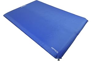 Andes Explora Blue 10cm Double Self Inflating Camping Mat Mattress Camp Bed