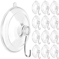 Saugnäpfe Mit Haken 20 Stück – Ohne Bohren, Für Fenster, Glas, Fliesen, Bis 0,5 Kg