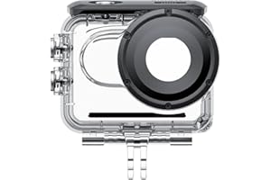 Insta360 Case Subacqueo per GO 3/GO 3S, impermeabile, Lenti in vetro, Trasparente
