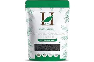 Poudre de charbon actif H&C - 227 g - Détoxifie votre peau et votre blanchiment des dents