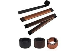 SUNJIOR Chignon Magique,3 PCS d'Outils de Coiffure,Accessoire pour Chignon French Twist Bun Maker Set d'Outils de Coiffure Accessoire Cheveux pour Filles Femmes (Marron foncé)