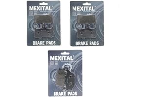 MEXITAL Pastiglie freno Semi-metallico Anteriori + Posteriore per CB 900 F Hornet 919 (02-07)/CB 1000 F (93-97)/VTR 1000 F (97-06)/CBR 900 RR (92-97)/CB 1000 (94-95)/VTR 1000 F Super Hawk (98-05)