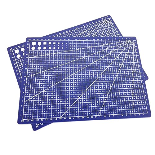 Nacpy A4 Self Healing Cutting Mats Non-slip Printed Grid Line Board Crafts High Quality Design Blue