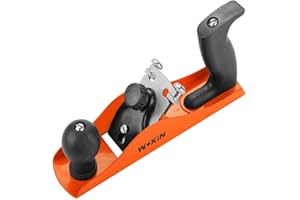 TOOLSTEK WOKIN Manual Adjustable Wood Smoothing Planer DIY Hand Tool Suitable for Carpenter Woodworking, Trimming, Surface Smoothing Wood Craft Tools to Perform Large-Scale Carpentry Work
