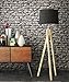 Price comparison product image Stone Wallpaper Grey | Beautiful Wallpaper which looks like a stone wall | Modern 3D Effect for Living Room, Bedroom, Hallway or Kitchen, Including the Newroom TAPEZIER Professional Brochure, with all Tricks and Tips You Need For Perfect Decorating.