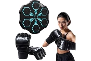 Cymwer Music Boxing Machine, Electronic Music Boxing Machine, Music electronic Wall target training equipment, Wall-mounted Bluetooth smart electronic fun Boxing Trainer (With Gloves)