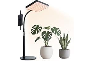 FRGROW Pflanzenlampe LED, UV-IR Vollspektrum Pflanzenlicht für Zimmerpflanzen, Pflanzenleuchte LED, Vollspektrum Pflanzenlampe 208 LEDs, Wachstumslampe für Pflanzen, Daisy Chain Funktion
