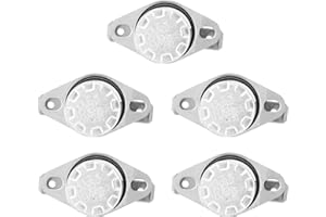 HYUDUO Interruptor Térmico KSD301 5 Piezas, Termostato de Control de Temperatura 250V 10A NO 65°C para Sistemas de Seguridad y Electrodomésticos