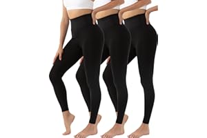 HOPLYNN Sport Leggings Damen High Waist Yogahose Damen Blickdicht Streetwear Sporthose Laufhose für Yoga Gym