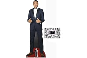 BundleZ-4-FanZ Mbappe Franzosischer Fussballspieler Lebensgrosse und klein Pappfiguren/Stehplatzinhaber/Aufsteller Fan Pack, 180cm x 62cm Enthält 8X10 (25X20Cm) starfoto