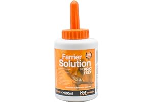 NAF Profeet Farrier Solution 500 ml - Apósito para pezuñas para Caballos - Nutre, Protege y fortalece Las pezuñas - con aceites Naturales y Agentes antibacterianos - Fácil aplicación con Cepillo
