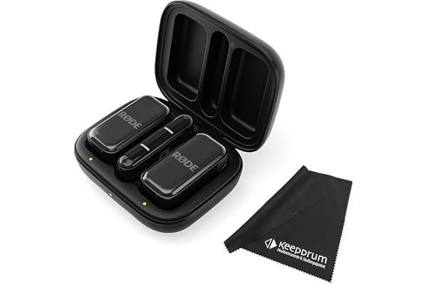 RØDE Système de microphone sans fil Micro USB-C pour smartphones avec chiffon en microfibre keepdrum
