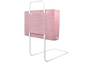 YUENFONG Sponda Letto Griglia di protezione per il Letto Bambini 60 cm Barriere per letto Anticaduta Regolabile in Altezza per Letto, Protezioni Laterali Regolabili, 1 Pezzo, Polvere di ciliegia.