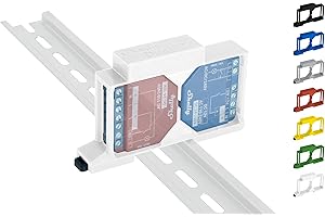 SHELLY HUTSCHIENENHALTER PW3D Shelly Plus/Gen3 Hutschienenhalter/Adapter Dual DIN Rail bracket (35mm) (Weiß (Prime))