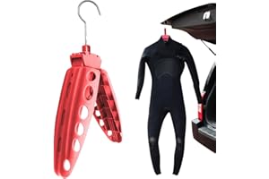 Richolyn Hangers for Wet Suit,Foldable Wetsuit Bracket Surfing Diving Suit | Thickened Wetsuit Foldable Wetsuit Bracket Diving, Fast Dry Folding Vented Hanger