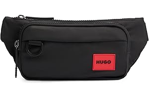 HUGO Herren Ethon 2.0N Bumbag N Gürteltasche mit Logo-Label aus Gummi