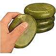 AITELEI 2pcs /lot Massage Hot Stones Set Natural Jade Stones Cold Rock for Spa, Massage Therapy