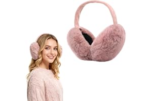 SEDEX Ear Muffs Women Girls Skiing Accessories Fluffy Foldable Adults Earmuffs Thermal Ear Warmer Protection from Wind Ladies Gift for Winter