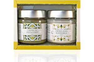 Sizilianisch Gourmet Geschenkbox | Mandel und Pistazien Creme | 2x200g