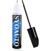 SYOAUTO Black correction paint for cars, scratch repair, vehicle repair paint, 2 in 1, 12 ml