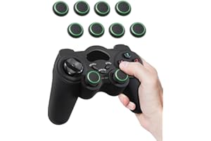 Fosmon (8 Pack Analogstick Kappen Joystick Silikon Aufsätze Schutzkappen Controller Thumbstick Griffe Thumb Grips kompatibel mit Dualshock Controller (Schwarz und grün)