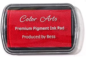 Desuibao Tampon Encreur pour Timbres, Tampons en Caoutchouc, Tampon Encreur Lavable pour Loisirs Créatifs, Tampon Encreur Permanent en Tissu pour Empreintes Digitales, Fabrication de Cartes