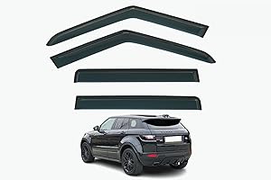 AIRFLUX Lot de 4 déflecteurs d'air adhésifs compatibles avec Range Rover Evoque 2011 2012 2013 2014 2015 2016 2017 2018.