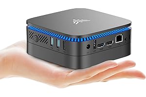 NiPoGi AK1PLUS Mini PC Ιntel 12th Alder Lake N97(jusqu'à 3.6GHz),16 Go DDR4/1 to M.2 SSD, Ordinateur à 4K@@60HZ HD Dual Display, 2.4/5G WiFi, RJ45 Gigabit Ethernet, BT4.2, VESA pour Bureau