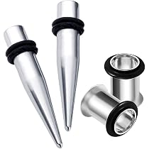 2 Écarteurs D'Oreille Acrylique 4 Mm (6g) - Hypoallergénique - Cadeau Percing