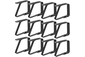 selizo 12 Stück Tischtuchklammern Edelstahl, Tischdeckenklammer Tischabdeckungsklemmen für Innen- und draußen,tischklammern für Picknicks, Partys, Hochzeiten, Abendessen, Schulen