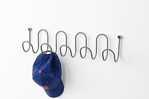 D-Segno Molly Appendiabiti da Parete Design Italiano - in Metallo Colorato, Moderno e Versatile per Ingresso, Soggiorno, Bagno e Ufficio, Ganci Appendiabiti, Attaccapanni da Muro, Made in Italy