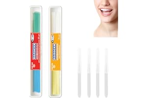 ROINAID 50 Stück Zahnschleifpapier.Zahn Schleifpapier,Zahnschleifpapier für Zwischenräume,für Schnelles und Effektives Zähneknirschen und Eine Tiefenreinigende Mundhygiene,Mit 4 Interdentalbürsten