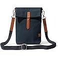 DailyObjects Unisex Scout Sling Crossbody Bag| Solid Canvas Purse With Internal & External Pockets| Leather Cufflink Closure With Adjustable Cotton Strap| Storage Space For Essentials