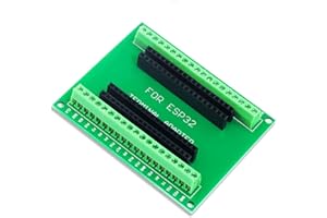 DUBEUYEW SP-Cow ESP32S Breakout Board GPIO 1 en 2 para 38PIN Versión Estrecha ESP32 ESP-WROOM-32 Microcontrolador Placa de Desarrollo 2.4 GHz Dual Core WLAN WiFi + Bluetooth 2 en 1