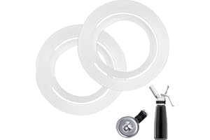 SOEKOA Whip Cream Dispenser, Head Gasket Cream Dispensers Rubber, Whipped Cream Dispenser for Isi Cream Profi Whip Most Whipped Cream Dispenser Replacement(2 Pack)