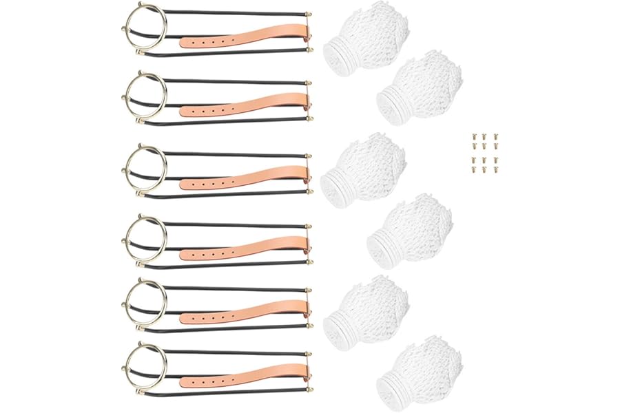Billiards Table Rail Pockets, 6pcs Standard Snooker Billiard Table Replacement Solid Empire Rail with Net Pockets Set
