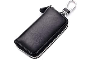 Rolin Roly Etuis Porte Clés Cuir Clé de Voiture Étui en Cuir porte Clés de Voiture Porte Clé Étui Cuir Poche Clés en Cuir Véritable Clés Key Bag