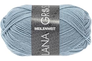 ‎LANA GROSSA LANA GROSSA Meilenweit 50g | Sockenklassiker, waschmaschinenfest | Handstrickgarn aus 80% Schurwolle & 20% Polyamid | 50g Wolle zum Stricken & Häkeln | 210m Garn FB1375