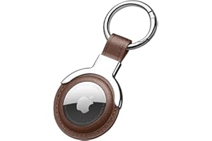 Sichy Funda de Piel Sintética para Apple AirTags con Llavero - Halter Air Tag, Funda Protectora Airtag con Lazo