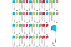 JSKWIKE 50 Imperdibles Imperdible Bebe Imperdible Seguridad Imperdible para Niños Imperdible Pañal Imperdibles de Pañal Seguridad de Bebés Imperdibles de Tela de Cabeza de Plástico