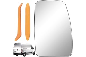 TXERFOLG Verre de rétroviseur de rechange pour Renault Master 2010-2021/Opel Movano 2010-2023/Nissan NV400 2010-2021 côté passager(droit) chauffant Remplacement de verre de Rétroviseur verre de rétroviseur