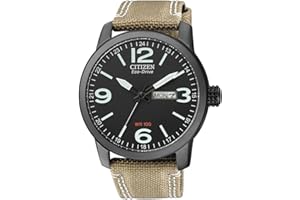 Citizen - BM8476-23EE - Montre Homme - Quartz Analogique - Cadran - Bracelet Textile Beige