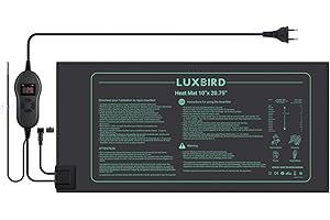 Luxbird Heating Mat with Thermostat, 1 Heating Mat with 1 Controller, Indoor Greenhouse Heat Mat 30 Watt, One to Many Control