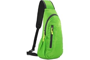 Gisdanchz wasserdichte Nylon Sling Bag Rucksack Brusttasche Klein Herren Damen für Sport, Reisen usw