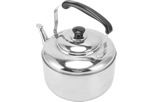 Naroote Bouilloire INOX, INOX Théières pour Cuisinière, 5.5L Bouilloire à Thé à ébullition Rapide avec Poignée Confortable pour Cuisinière à Induction pour Cuisinière à Gaz