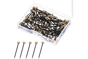 TONAUP Clous de Suspension, 50 PCS Cintres Photo Clous Cintres Clous de Cadre Photo Picture Pins avec Boîte de Rangement en Plastique Petit Clou X Pointe Murale pour Cadre