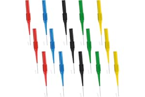 HAIFAFAFAING 15 Pcs Multimeter Needle Probes, Test Back Probe Pin Kit, 0.7 mm Insulation Piercing Needles, Non-Destructive Multimeter Probes for Automotive Sensors and Banana Socket Testers