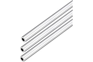 DMiotech 3-pack (9 mm OD x 5 mm ID) 6063 aluminium runt rör 250 mm längd industri metallrör för maskinram konstruktion gör-de